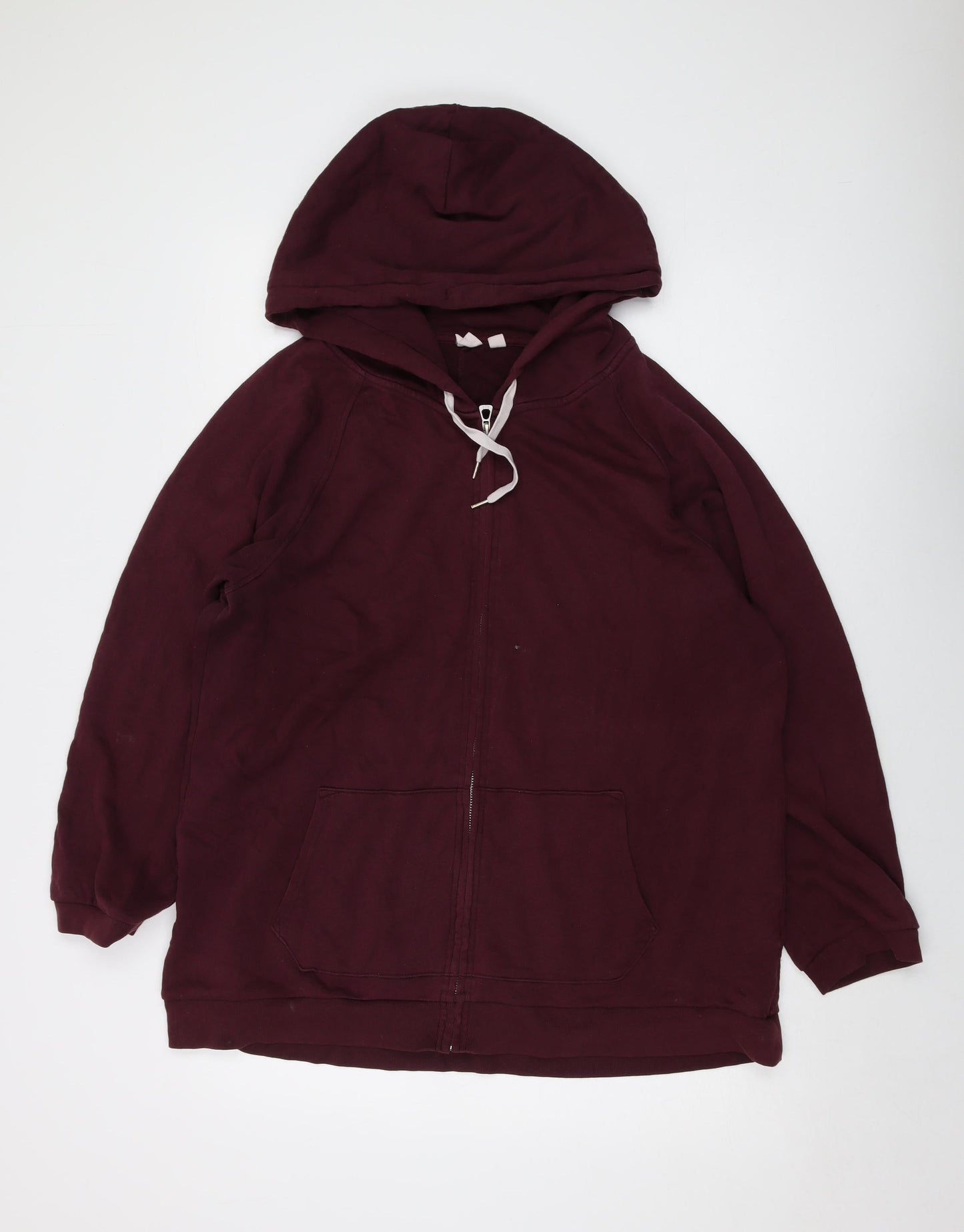 Gap Womens Red Cotton Full Zip Hoodie Size XL Zip