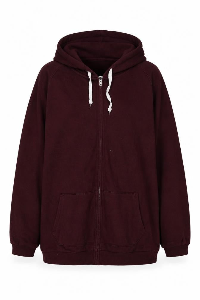 Womens UK Size XL Gap Red Full Zip Hoodie