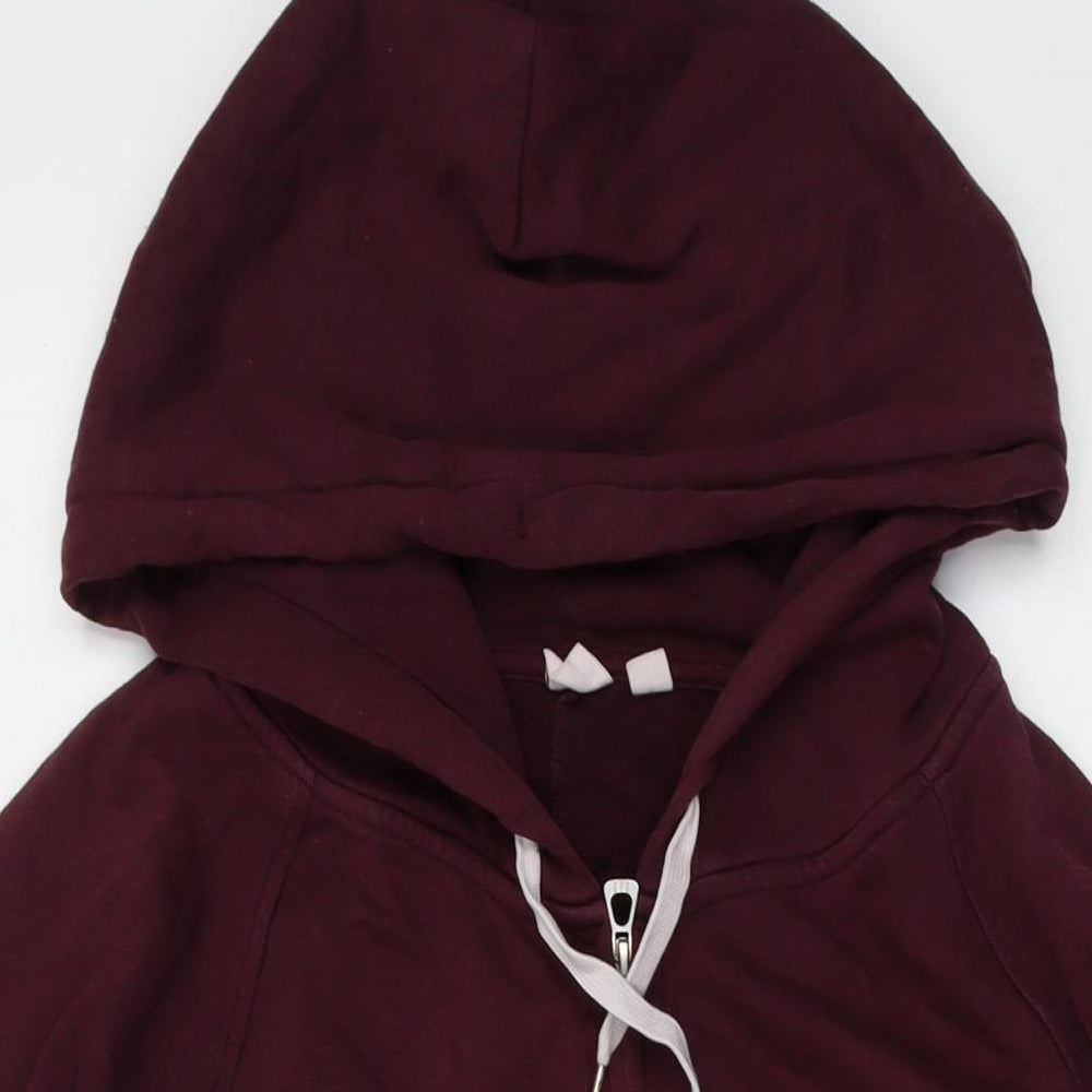 Gap Womens Red Cotton Full Zip Hoodie Size XL Zip