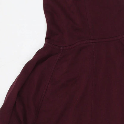 Gap Womens Red Cotton Full Zip Hoodie Size XL Zip