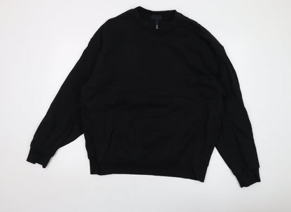 Mens UK Size L H&M Black Pullover Sweatshirt