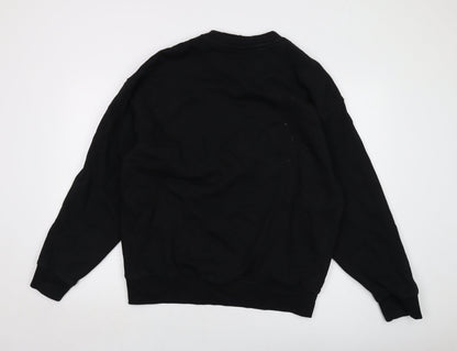 Mens UK Size L H&M Black Pullover Sweatshirt