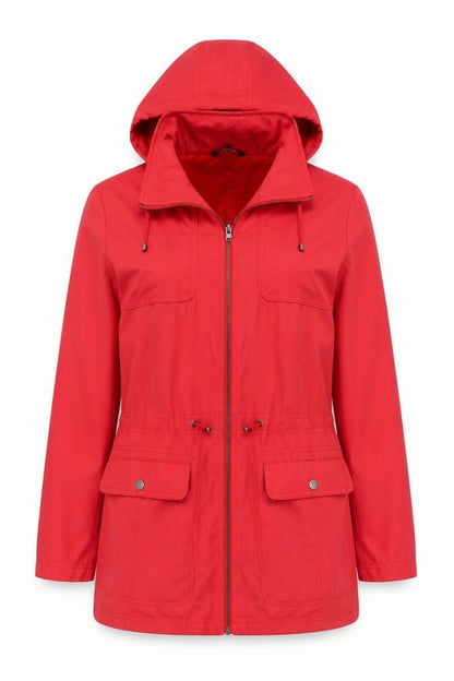 Marks & Spencer Womens Pink Parka Jacket Size 10 Zip