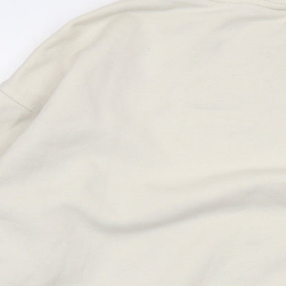 Mens UK Size L Pull&Bear Ivory Pullover Sweatshirt