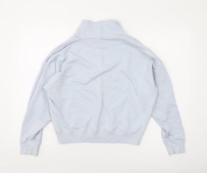 Lidex Womens Blue Cotton Pullover Sweatshirt Size M Pullover