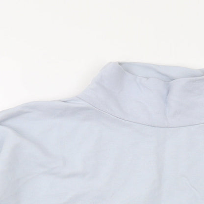 Lidex Womens Blue Cotton Pullover Sweatshirt Size M Pullover
