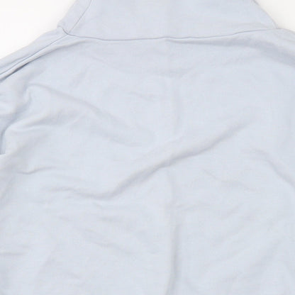 Lidex Womens Blue Cotton Pullover Sweatshirt Size M Pullover