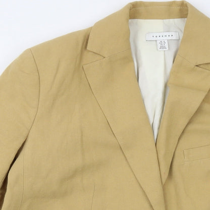Womens UK Size 12 Topshop Beige Jacket