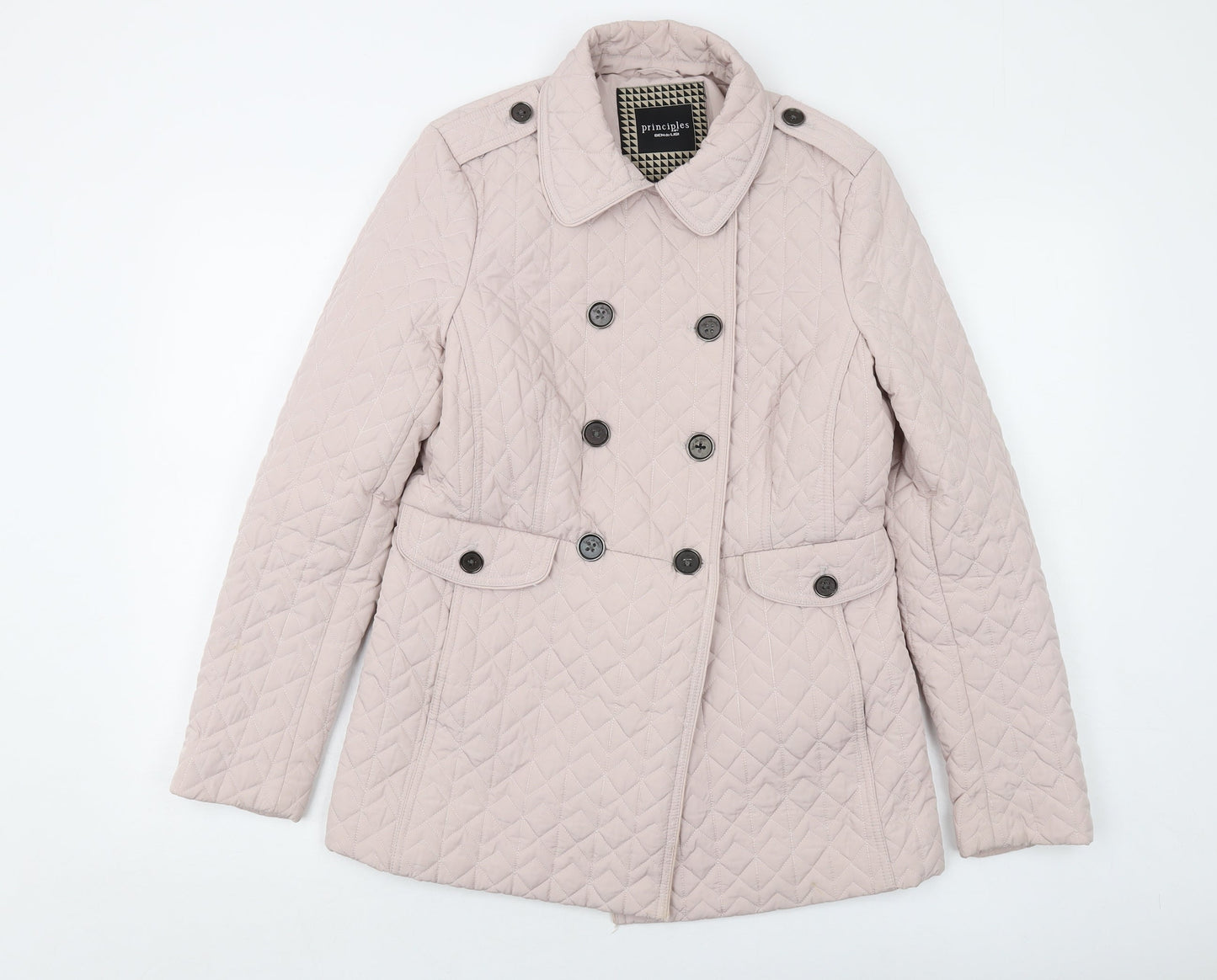 Principles Womens Pink Jacket Size 12 Button