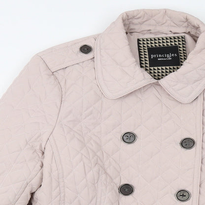 Principles Womens Pink Jacket Size 12 Button