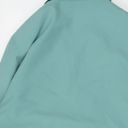 Brand and care label for Dannamic women’s green jacket, size L, zip