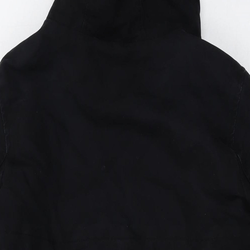 Clockhouse Womens Black Parka Jacket Size 10 Zip