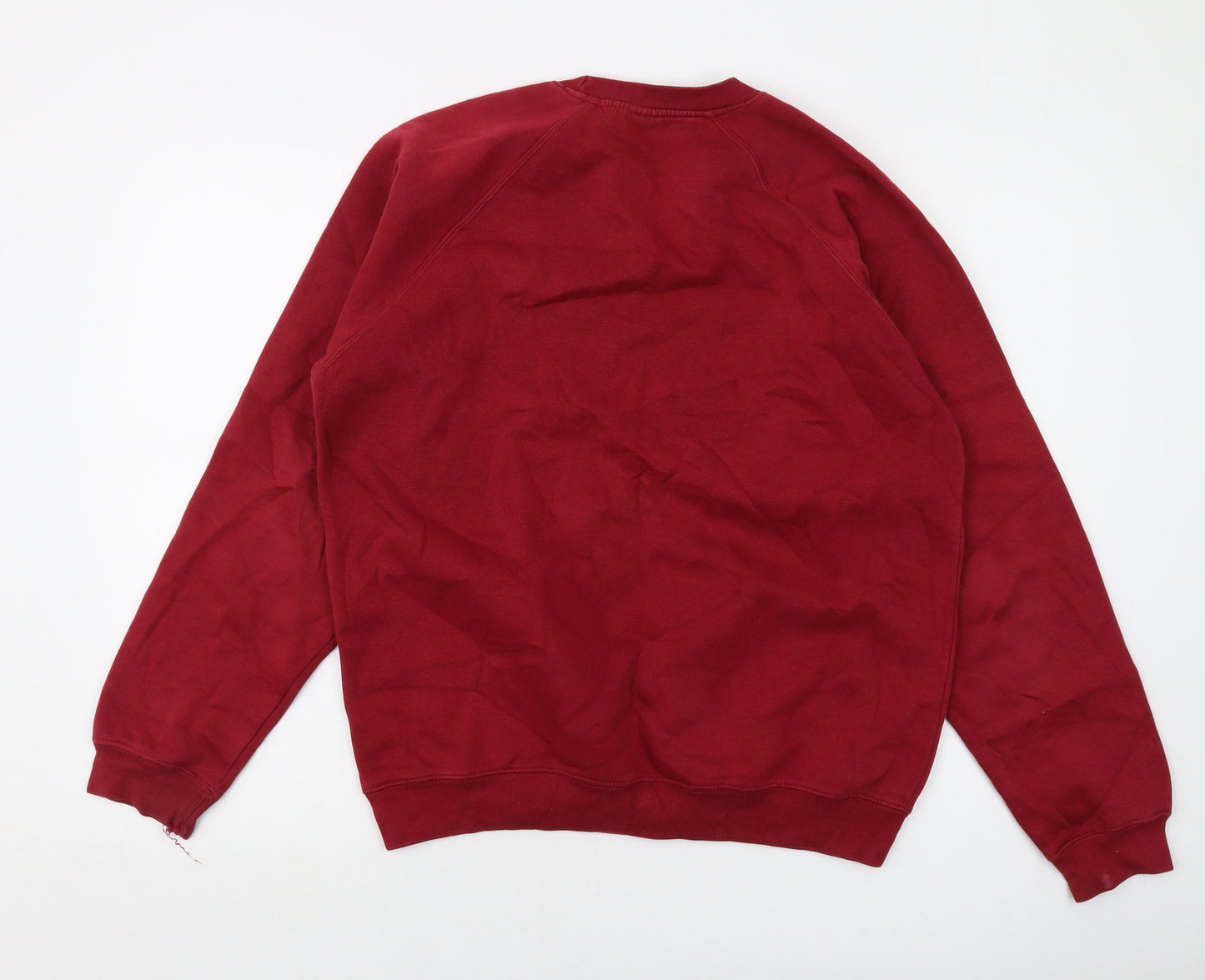 Sportex Mens Red Cotton Pullover Sweatshirt Size L