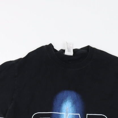 Womens UK Size S Star Wars Black Basic T-Shirt