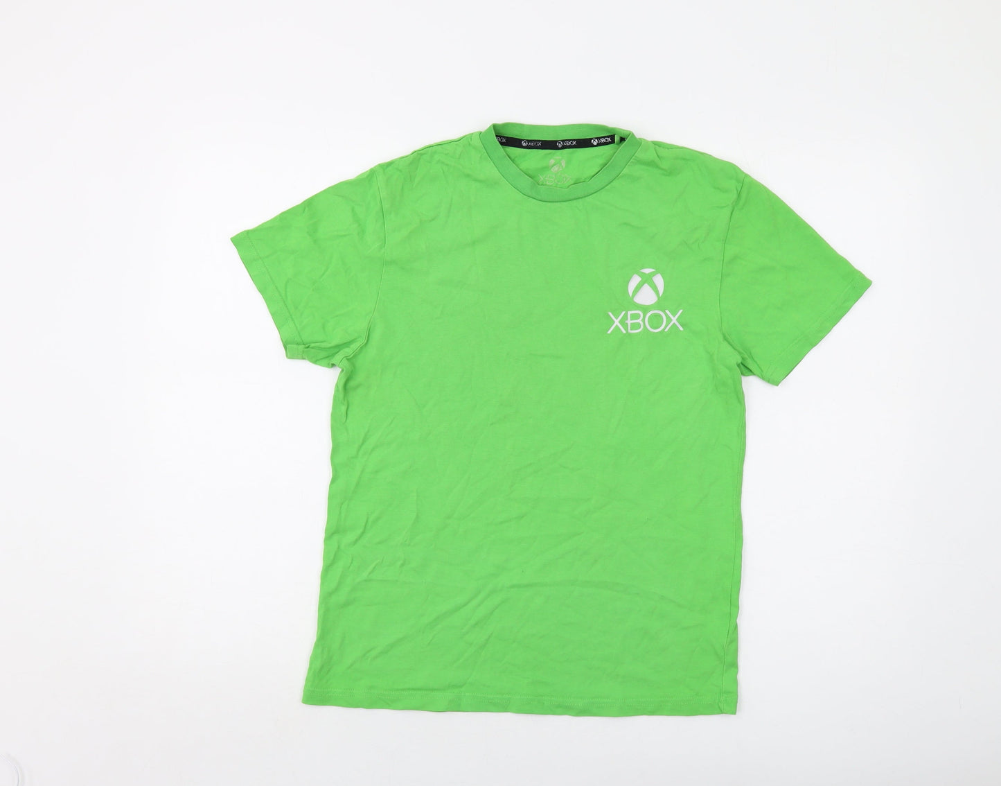 Xbox Mens Green Cotton T-Shirt Size S Crew Neck
