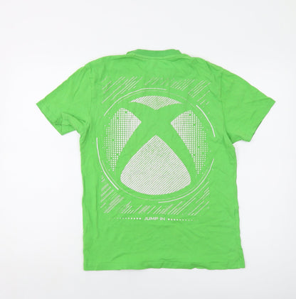 Xbox Mens Green Cotton T-Shirt Size S Crew Neck