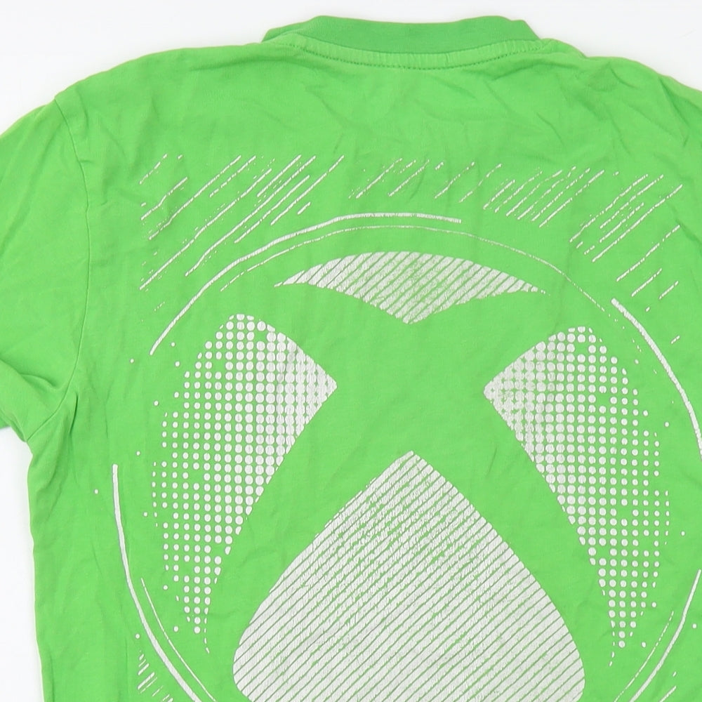 Xbox Mens Green Cotton T-Shirt Size S Crew Neck