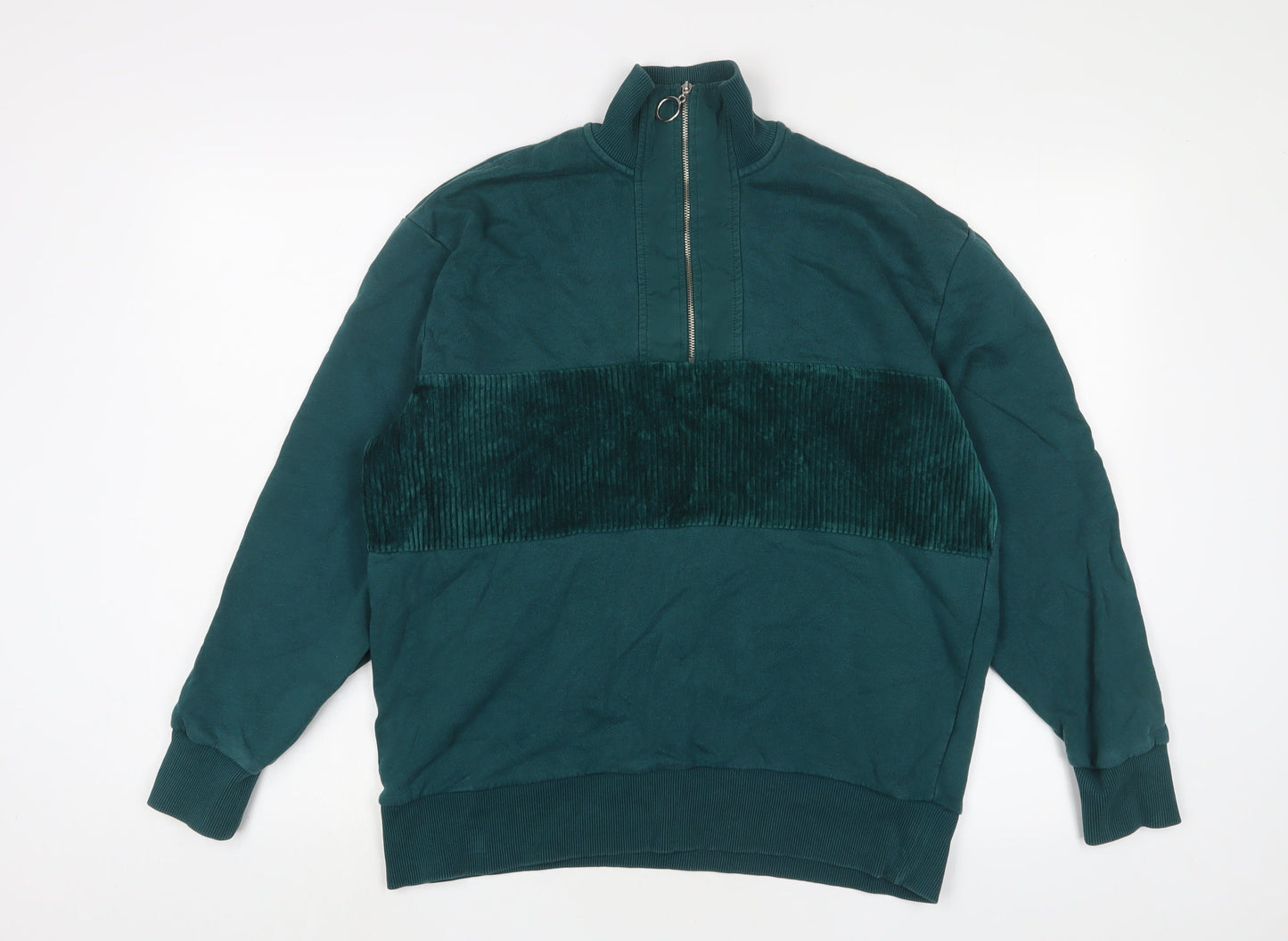 Topman Mens Blue Cotton Pullover Sweatshirt Size XS