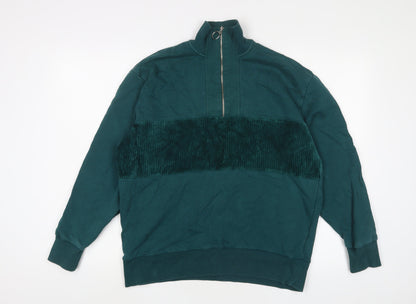 Topman Mens Blue Cotton Pullover Sweatshirt Size XS