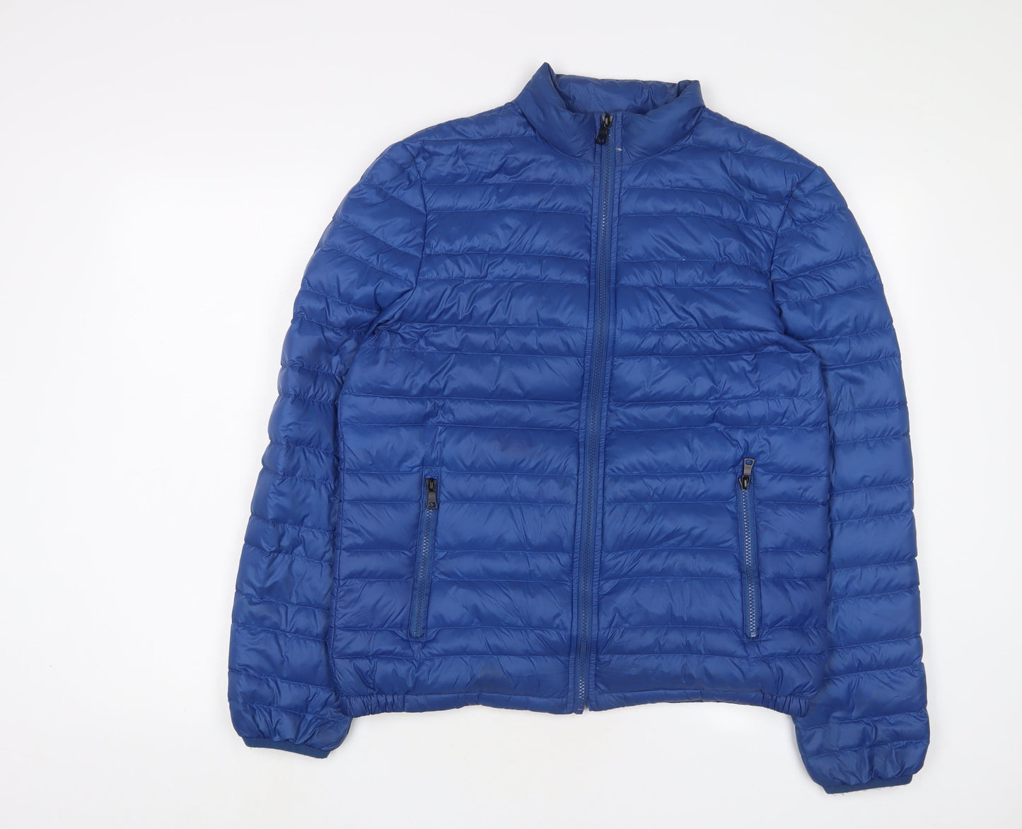 Mens UK Size S Marks and Spencer Blue Puffer Jacket