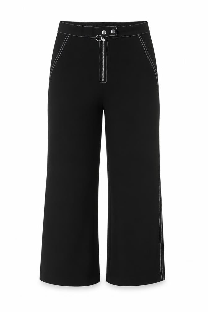 Womens UK Size 8 New Look Regular Fit  Black Trousers
