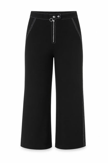Womens UK Size 8 New Look Regular Fit  Black Trousers