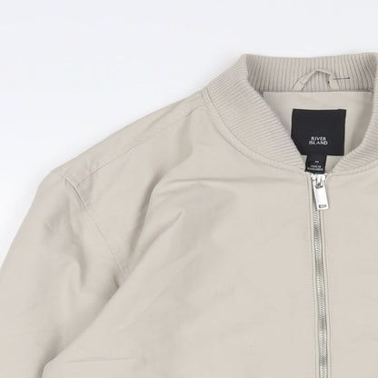 Mens UK Size M River Island Beige Jacket