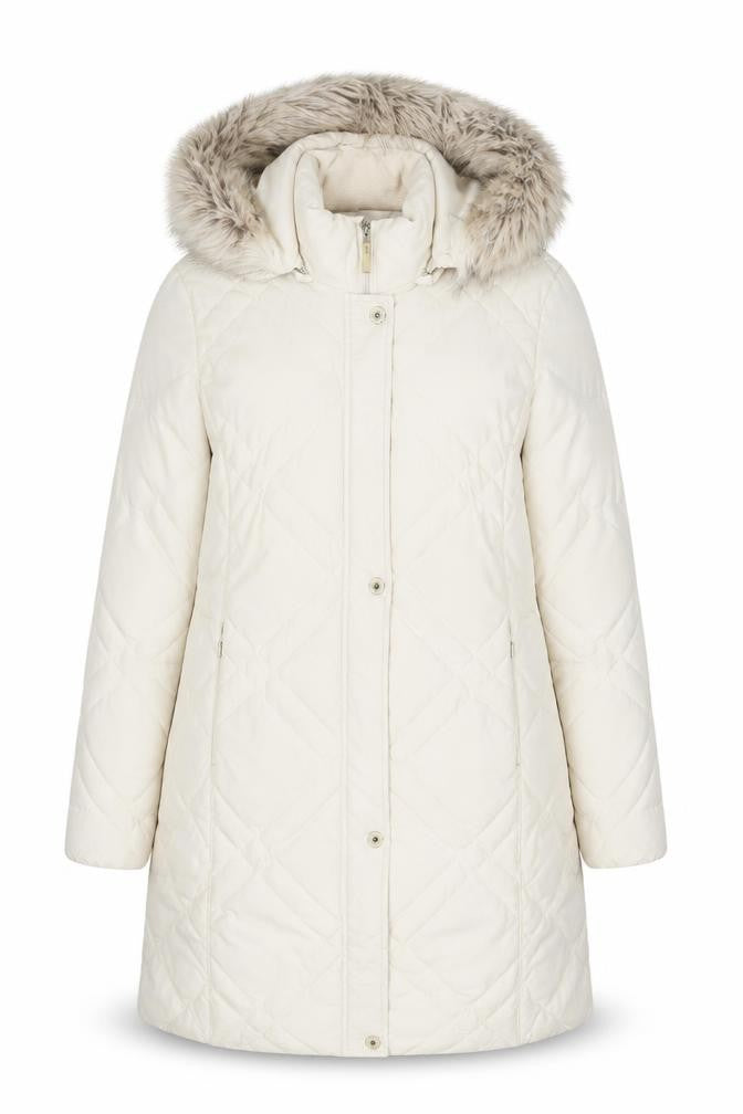 Womens UK Size 12 Per Una Beige Parka Coat