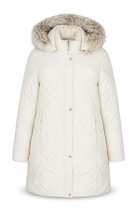 Womens UK Size 12 Per Una Beige Parka Coat