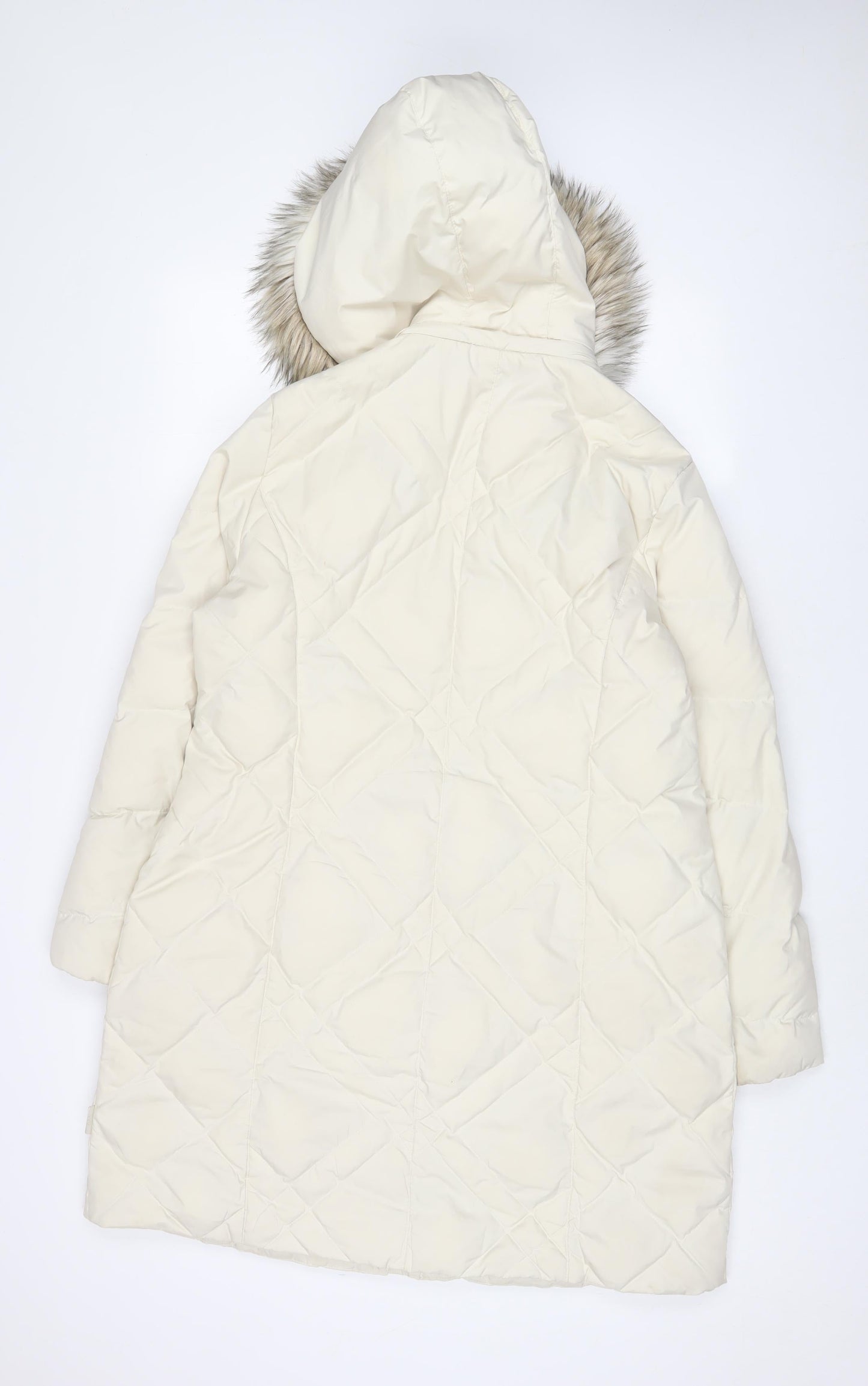 Womens UK Size 12 Per Una Beige Parka Coat