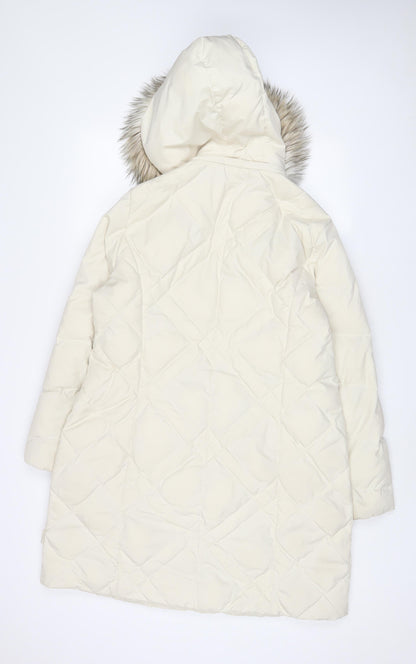 Womens UK Size 12 Per Una Beige Parka Coat