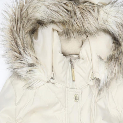 Womens UK Size 12 Per Una Beige Parka Coat