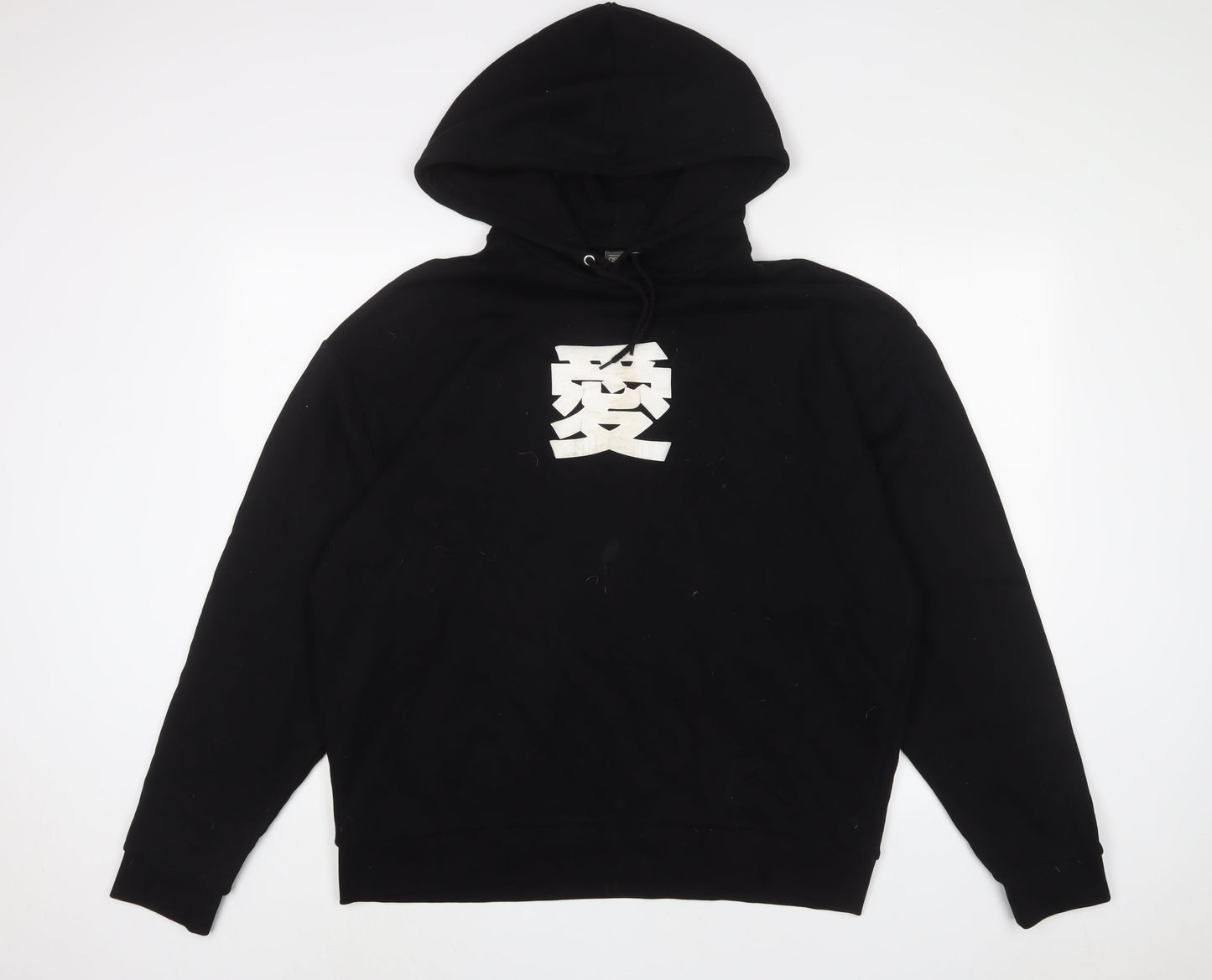 Mens UK Size L ASOS Black Pullover Hoodie