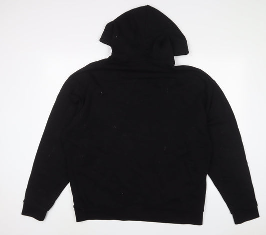 Mens UK Size L ASOS Black Pullover Hoodie