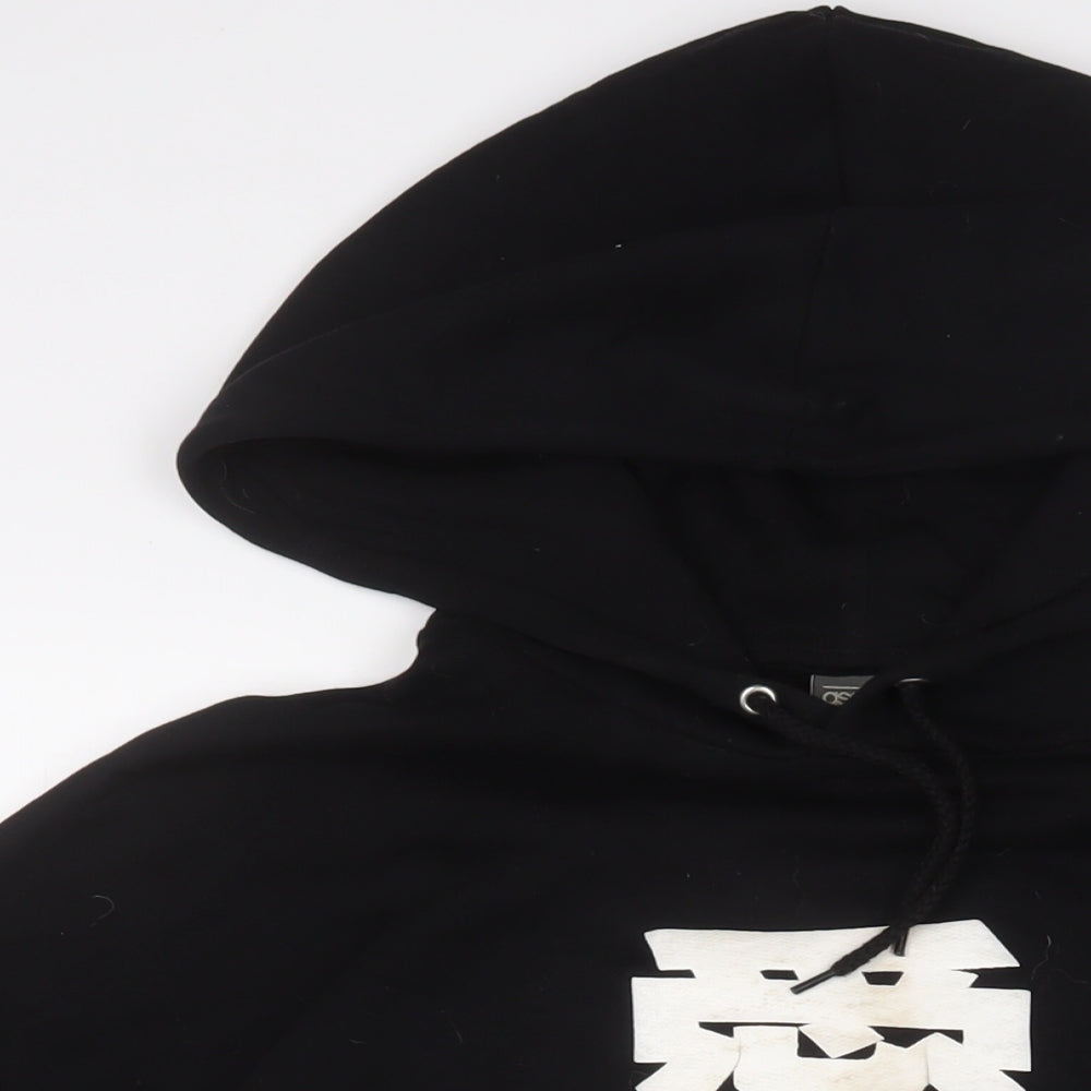 Mens UK Size L ASOS Black Pullover Hoodie