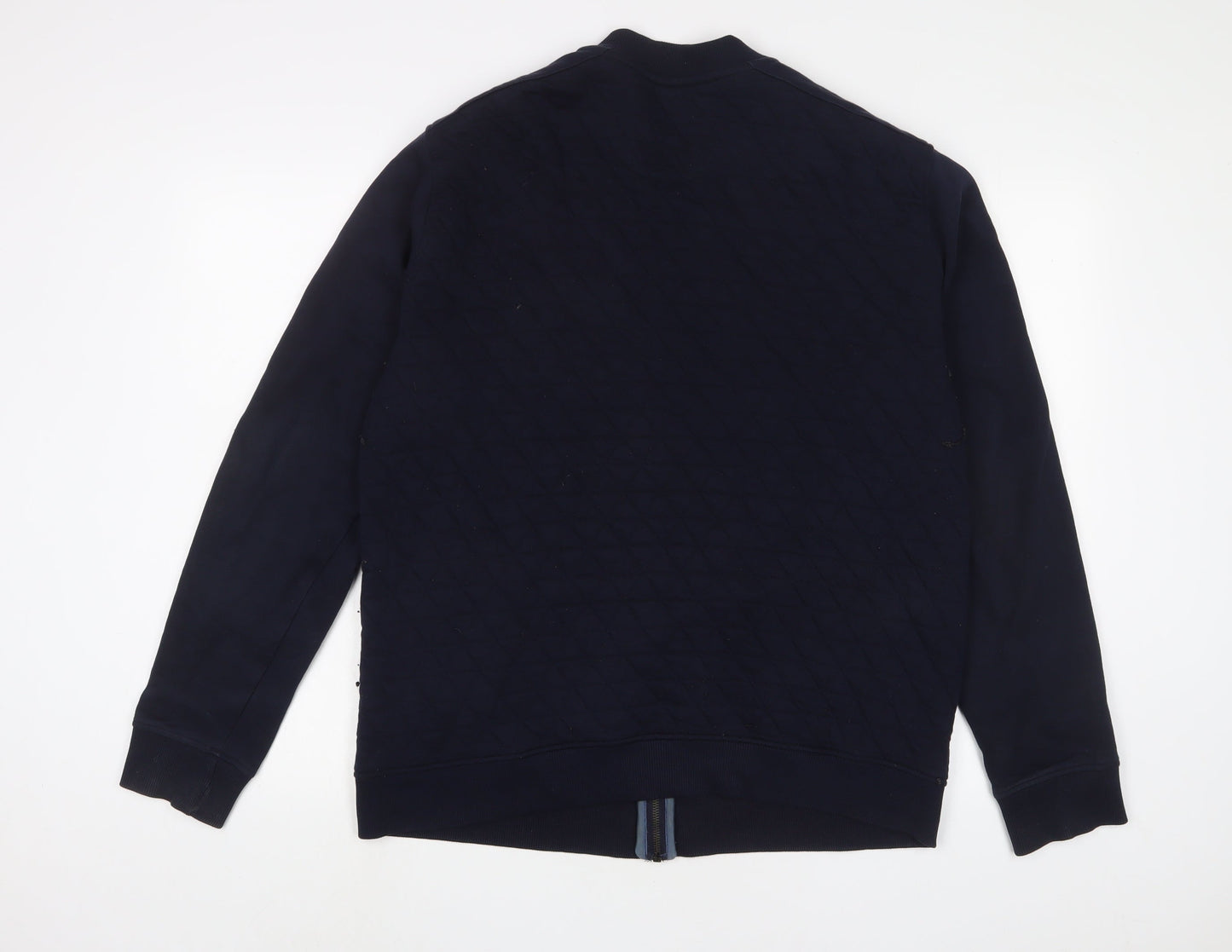 Mens UK Size L Marks and Spencer Blue Full Zip Sweatshirt