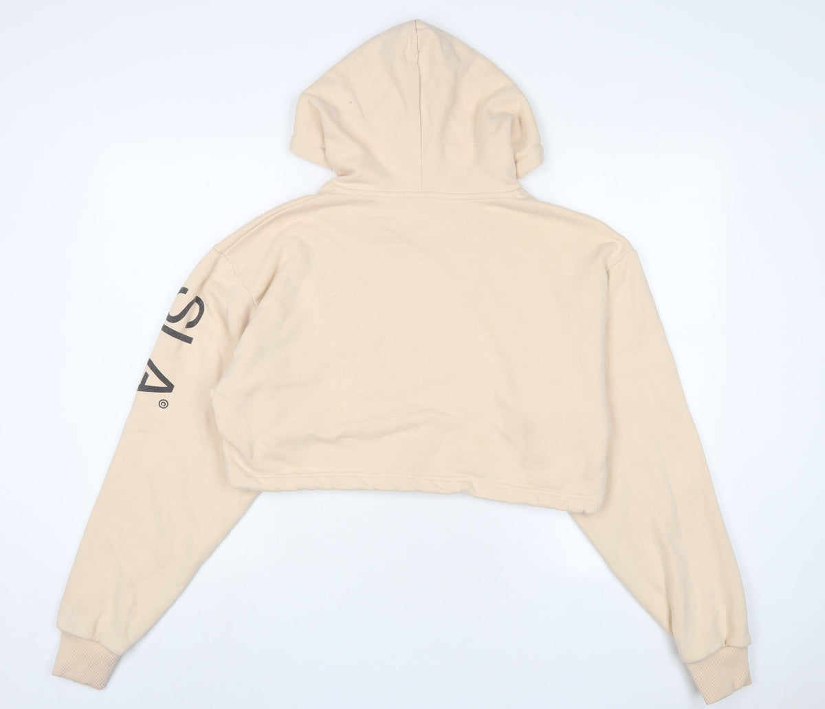 SLA Womens Beige Cotton Pullover Hoodie Size S Pullover