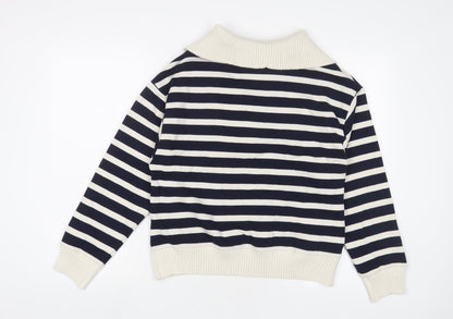 Womens UK Size S Marks and Spencer Blue Pullover Sweatshirt