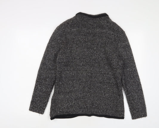 Womens UK Size 14 Damart Grey Cardigan Jumper