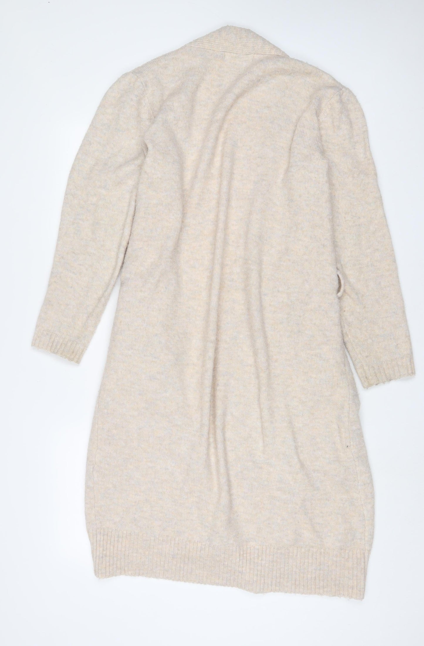 Womens UK Size S Marks and Spencer Beige Cardigan Jumper