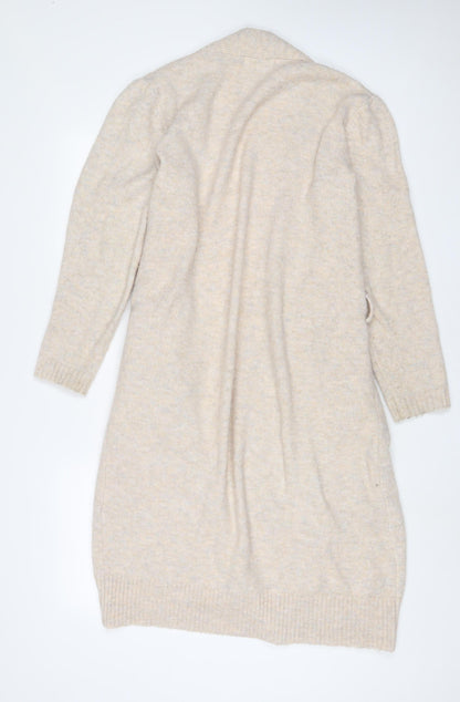Womens UK Size S Marks and Spencer Beige Cardigan Jumper