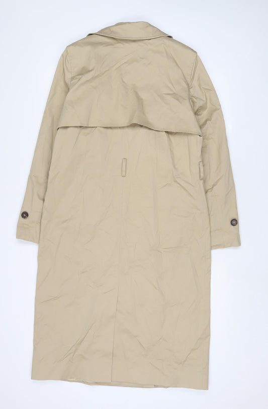 Womens UK Size 12 Marks and Spencer Beige Overcoat