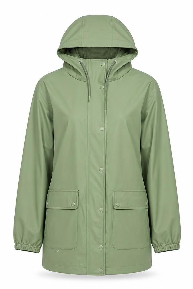 Marks & Spencer Womens Green Jacket Size 12 Zip