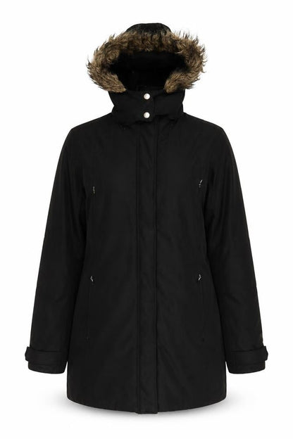Womens UK Size 8 Etam Black Parka Coat