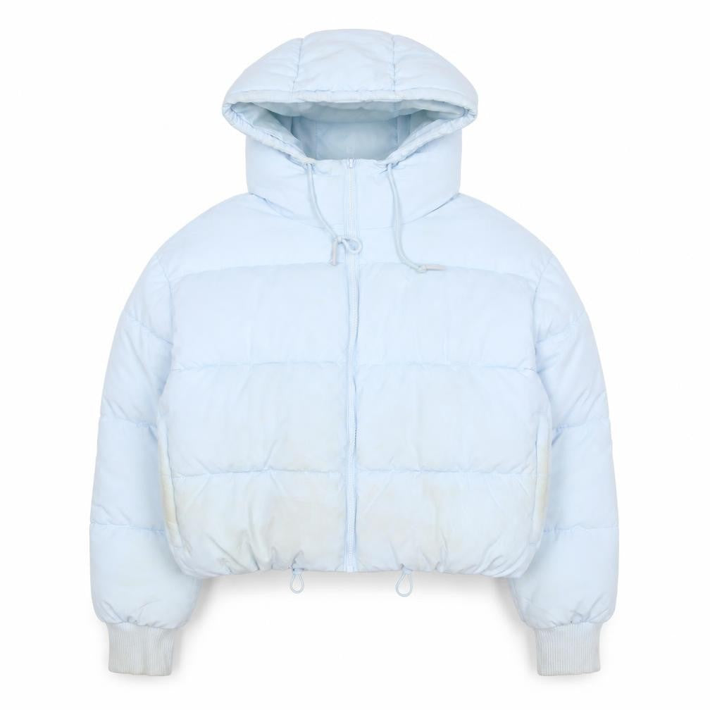 Womens UK Size S Monki Blue Puffer Jacket
