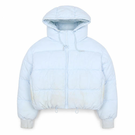 Womens UK Size S Monki Blue Puffer Jacket