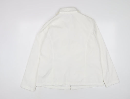 Womens UK Size 14 Finesse White Jacket