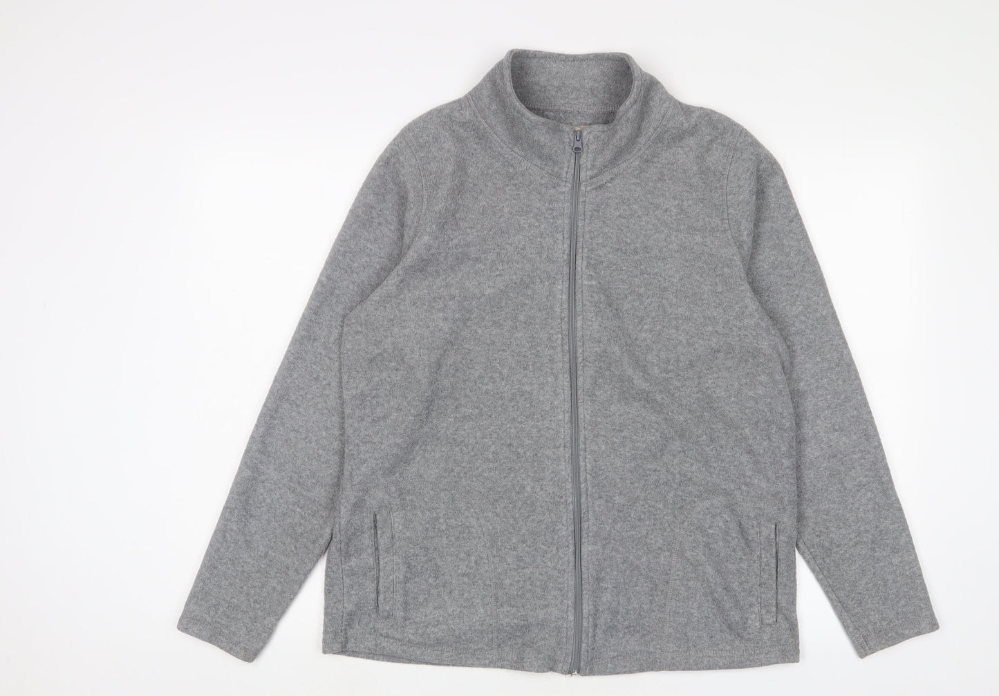 Anthology Womens Grey Jacket Size 16 Zip