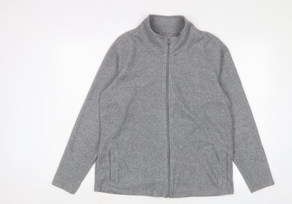 Anthology Womens Grey Jacket Size 16 Zip