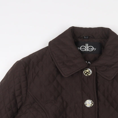 Womens UK Size 14 David Barry Brown Jacket